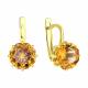 Серьги из лимонного золота SOKOLOV 729151-2 с цитрином