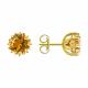 Золотые серьги SOKOLOV 729206-2 с цитрином