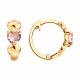 Золотые серьги SOKOLOV с ситаллом цвета Морганит 729525