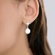 Серьги из белого золота SOKOLOV 79-20084-3 с бриллиантом и жемчугом