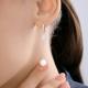 Серьги из белого золота SOKOLOV 79-20087-3 с бриллиантом и жемчугом