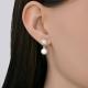 Серьги из белого золота SOKOLOV 79-20089-3 с бриллиантом и жемчугом