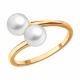 Золотое кольцо SOKOLOV 791281 с жемчугом