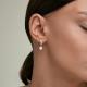 Золотые серьги SOKOLOV 792497 с фианитом и жемчугом