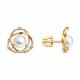 Золотые серьги SOKOLOV 792502 с фианитом и жемчугом