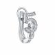 Одиночная серьга из белого золота RoseGrace с бриллиантом 8-018-103Б