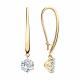 Золотые серьги SOKOLOV 81020428 с Swarovski