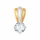 Золотая подвеска SOKOLOV 81030055 с Swarovski