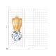 Золотая подвеска SOKOLOV 81030055 с Swarovski