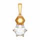 Золотая подвеска SOKOLOV 81030084 с Swarovski