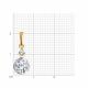 Золотая подвеска SOKOLOV 81030176 с Swarovski
