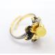 Серебряное кольцо Янтарная волна 820904Я с янтарём