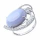 Серебряное кольцо SOKOLOV 83010159 с фианитом и агатом