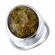 Серебряное кольцо SOKOLOV 83010319 с янтарём