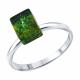 Серебряное кольцо SOKOLOV 83010323 с янтарём