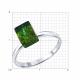 Серебряное кольцо SOKOLOV 83010323 с янтарём