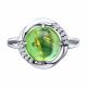 Серебряное кольцо SOKOLOV 83010341 с фианитом и янтарём