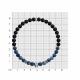 Серебряный браслет SOKOLOV 83050063 с агатом и содалитом