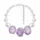 Серебряный браслет SOKOLOV 83050085 с кварцем и жемчугом