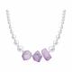 Серебряное колье SOKOLOV 83070099 с кварцем и жемчугом