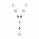 Серебряное колье SOKOLOV 83070119 с фианитом и перламутром