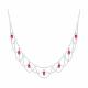 Серебряное колье SOKOLOV 84070004 с рубиновым корундом