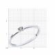 Серебряное кольцо SOKOLOV 87010016-91 с бриллиантом