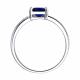 Серебряное кольцо SOKOLOV 88010081 с фианитом и сапфировым корундом