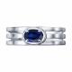 Серебряное кольцо SOKOLOV 88010082 с сапфировым корундом