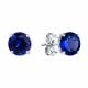 Серебряные серьги SOKOLOV 88020060-91 с сапфировым корундом