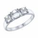 Серебряное кольцо SOKOLOV 89010066 с Swarovski