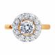 Кольцо из золочёного серебра SOKOLOV 89010084 с Swarovski