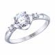 Серебряное кольцо SOKOLOV 89010116 с Swarovski