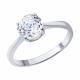 Серебряное кольцо SOKOLOV 89010140 с фианитом