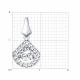 Серебряная подвеска SOKOLOV 89030032 с Swarovski