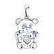 Серебряная подвеска SOKOLOV 89030055-91 с фианитом