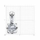 Серебряная подвеска SOKOLOV 89030056 с Swarovski
