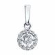 Серебряная подвеска SOKOLOV 89030072-91 с фианитом