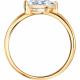 Золотое кольцо SOKOLOV 9010320-5 с алмазом огранённым синт