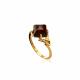 Золотое кольцо Дарвин 910040438 с янтарём