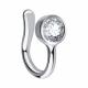 Серебряный пирсинг в нос TALANT с фианитом 92-72-0001-13080
