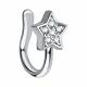 Серебряный пирсинг в нос TALANT с фианитом 92-72-0001-13081