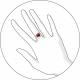Серебряное кольцо SOKOLOV 92010178 с фианитом и гранатом