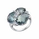 Серебряное кольцо SOKOLOV 92010875 с фианитом и кварцем