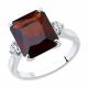 Серебряное кольцо SOKOLOV 92011270-91 с фианитом и гранатом