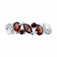 Серебряное кольцо SOKOLOV 92011594-91 с фианитом и гранатом