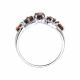 Серебряное кольцо SOKOLOV 92011858-91 с фианитом и гранатом