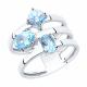 Серебряное кольцо SOKOLOV 92011901 с топазом