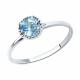 Серебряное кольцо SOKOLOV 92012038-91 с топазом