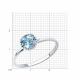 Серебряное кольцо SOKOLOV 92012038-91 с топазом